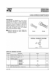 DataSheet 2N2219A pdf